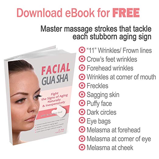 Anti-Aging Facial Gua Sha Scraping Tool | Acupressure Massage | Problem-Specific Instructions
